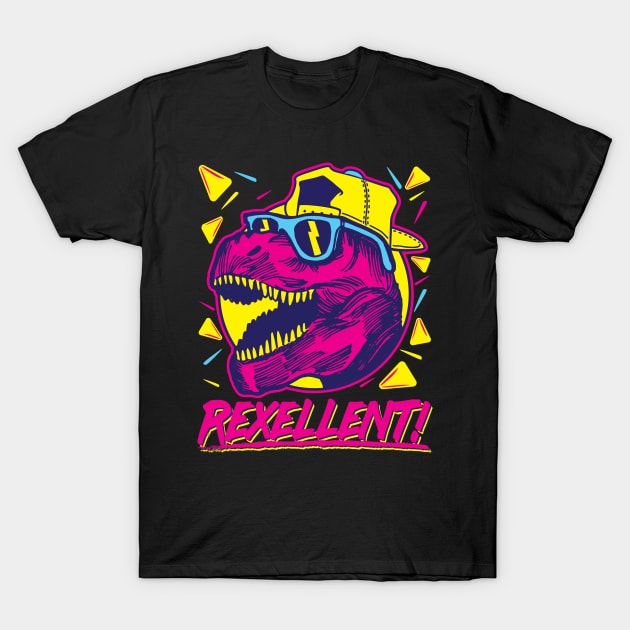 80s 90s Shirt - Rexcellent T-Shirt by redbarron